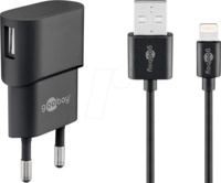 GOOBAY 45294 - USB-Ladeger&auml;t, 5 V, 1 A, Lightning, schwarz