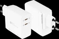 GC PCA-W006W - USB-Ladeger&auml;t, 140 W, GaN-Technologie, 2x USB-C, wei&szlig;