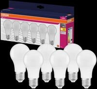 OSR 075845640 - LED-Lampe E27, 8 W, 806 lm, 2700 K, frosted, 6er-Pack