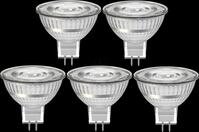BLULAXA 49681 - 5x LED SMD Lampe, MR16, GU5.3, 3,5W, 345 lm, warmwei&szlig;, 36&deg;