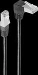 SHVP 08-64075 - Patchkabel, gewinkelt-gerade, schwarz, 10 m