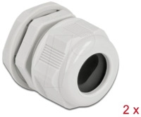 DELOCK 60388 - Kabelverschraubung PG21 f&uuml;r Flachkabel, gr, 2 Stk