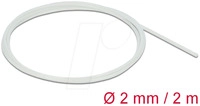 DELOCK 18900 - Schutzschlauch, Glasfasergeflecht, 2 m x 2 mm, wei&szlig;