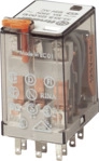 FIN 55.33.8 24V - Relais mit Steckanschl&uuml;ssen, 3 CO, 10 A, 24 V AC