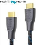 SON PHC111-020 - Premium High Speed HDMI Kabel, textil, 8K, 2,0 m