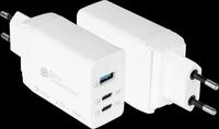 GC PCA-W007W - USB-Ladeger&auml;t, 65 W, GaN-Technologie, 2x USB-C, 1x USB-A, wei&szlig;