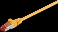 GOOBAY 95473 - Cat.6 S/FTP PiMF Patchkabel, CCA, gelb, 1 m