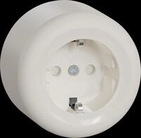 ELSO WDE015876 - Steckdose, 1-fach, Aufputz, komplett, wei&szlig;, rund, Renova