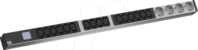 BACH 800.2396 - 19'' PDU, 1HE, 16x C13, 4x Schutzkontakt