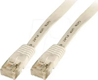 EFB-ELEKTRONIK K8107WS.1, EFB-ELEKTRONIK PK MK6003.1W - 1 m Flachkabel U/UTP, Cat.6,