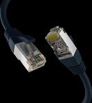 EFB EC020200299 - Patchkabel, Cat.8.1, S/FTP PiMF, 2000 MHz, 0,25 m, schwarz