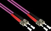 GC LW-820ST4 - Patchkabel LWL Duplex OM4 50/125&micro; ST/ST, 20 m, violett