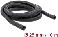 DELOCK 19047 - Geflechtschlauch selbstschlie&szlig;end 10 m x 25 mm schwarz