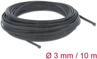 DELOCK 18847 - Geflechtschlauch, dehnbar, 10 m x 3 mm, schwarz