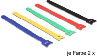 DELOCK 18636 - Klettband, Kabelbinder, 240 x 12 mm, gemischt, 10er-Pack