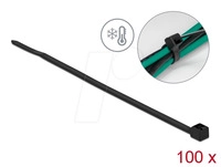 DELOCK 19186 - Kabelbinder k&auml;lteresistent L 100 x B 2,5 mm schwarz 100 St&uuml;ck