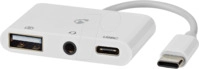 N CCGB64790WT01 - USB 2.0 Hub, 3 Port, 1x C, 1x A, 1x 3,5 mm