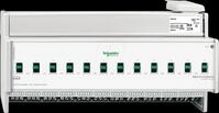 SE MTN648493 - Schaltaktor REG-K/12x230/16 mit Handbet&auml;tigung, lichtgrau