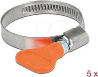 DELOCK 19516 - Schlauchschellen mit Fl&uuml;gelmutter, 30 - 45 mm, 5 St&uuml;ck,...