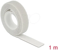 DELOCK 18274 - Klettband auf Rolle, 1 m x 13 mm, grau