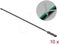DELOCK 18966 - Kabelbinder, wiederverwendbar, 210 x 4,5 mm, schwarz, 10 Stk