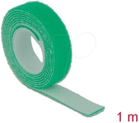 DELOCK 18725 - Klettband auf Rolle, 1 m x 13 mm, gr&uuml;n