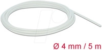 DELOCK 18926 - Schutzschlauch, Glasfasergeflecht, 5 m x 4 mm, wei&szlig;