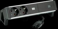 BACH 937.303 - Tischsteckdose DESK 2, 2-fach, USB C 60W