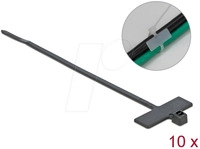 DELOCK 18959 - Kabelbinder, beschriftbar, 200 x 2,5 mm, schwarz, 10 Stk