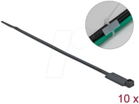 DELOCK 18961 - Kabelbinder, beschriftbar, 270 x 4,8 mm, schwarz, 10 Stk