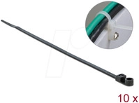 DELOCK 18951 - Kabelbinder, verschraubbar, 300 x 4,8 mm, schwarz, 10 Stk
