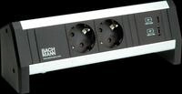 BACH 902.0811 - DESK 2xSchutzkontakt 1xUSB A&C, USB Charger 22W Charger, GST18