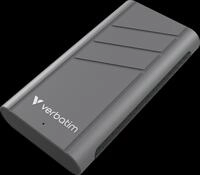 VERBATIM 32021 - Verbatim TurboMetal SSD USB-C 40 Gb/s 1 TB