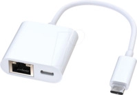 ROLINE 12021100 - Netzwerkkarte, USB-C, Gigabit Ethernet, 1x RJ45, PD 100 W