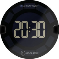 P-DISC NO3 BK - KFZ - Elektr. Parkscheibe, P-Disc NO3, Solar, schwarz