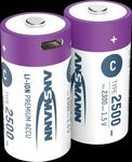 ANS 1313-0004 - Li-Ion Akku, C (Baby), 2300 mAh, 1,5 V, 2er-Pack