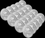 20XCR 2032 GP - Lithium-Knopfzelle, 3 V, 220 mAh, 20,0x3,2 mm, 20er-Pack