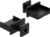 DELOCK 64009 - Staubschutz, USB-A Buchse mit Griff, 10 St&uuml;ck, schwarz