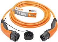 LAPP 75744 - Typ 2 Kabel, f&uuml;r E-Fahrzeuge, 11 kW, 20 A, 3 Ph, 10 m