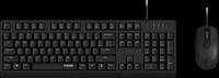 RAPOO NX1500 SW - Tastatur-/Maus-Kombination, USB, schwarz, DE
