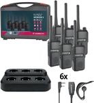 ALBRECHT TT W3-6 - Funkger&auml;te, Tectalk Worker 3, PMR446, 6er Kofferset