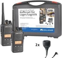 MIDLAND G18 S1 - PMR Funkger&auml;t, Security-Koffer, 2er Set