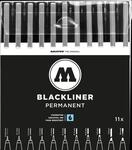 MO200485 - Blackliner komplett-Set 0,05 - 1,00 mm schwarz Fineliner 11er Pa