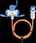 GOOBAY 76231 - 1,5m Camping CEE-Stecker > CEE 2x Schutzkontakt Kupplung 16A/230