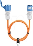 GOOBAY 76228 - 5m CEE Camping Verl&auml;ngerungskabel, 16A / 230V, orange