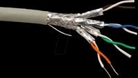 ROLINE 21150883 - Cat.6a Netzwerkkabel, S/FTP (PiMF), grau, 100 m