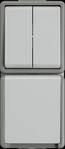 SIE 5TA4815 - DELTA fl&auml;che IP44, Serienschalter, 10A 250 Schutzkontakt-Stecker