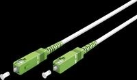GOOBAY 59593 - Simplex LWL Patchkabel, SC-APC (8&deg;)<>SC-APC (8&deg;),wei&szlig;, 0.5 m