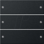 GIRA 2183 005 - Wippenset 3-fach System 55 - Schwarz matt