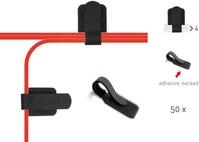 LTC 3110 PRO - Klett-Kabelhalter, 50 Stk, schwarz